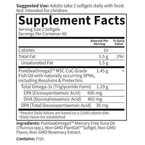 GARDEN OF LIFE DR. FORMULATED ADVANCED OMEGA FISH OIL – LEMON, 1,290MG EPA, DHA + DPA IN TRIGLYCERIDE FORM, SINGLE SOURCE OMEGA 3 SUPPLEMENT FOR ULTIMATE BRAIN & HEART HEALTH, NON-GMO, 180 SOFTGELS