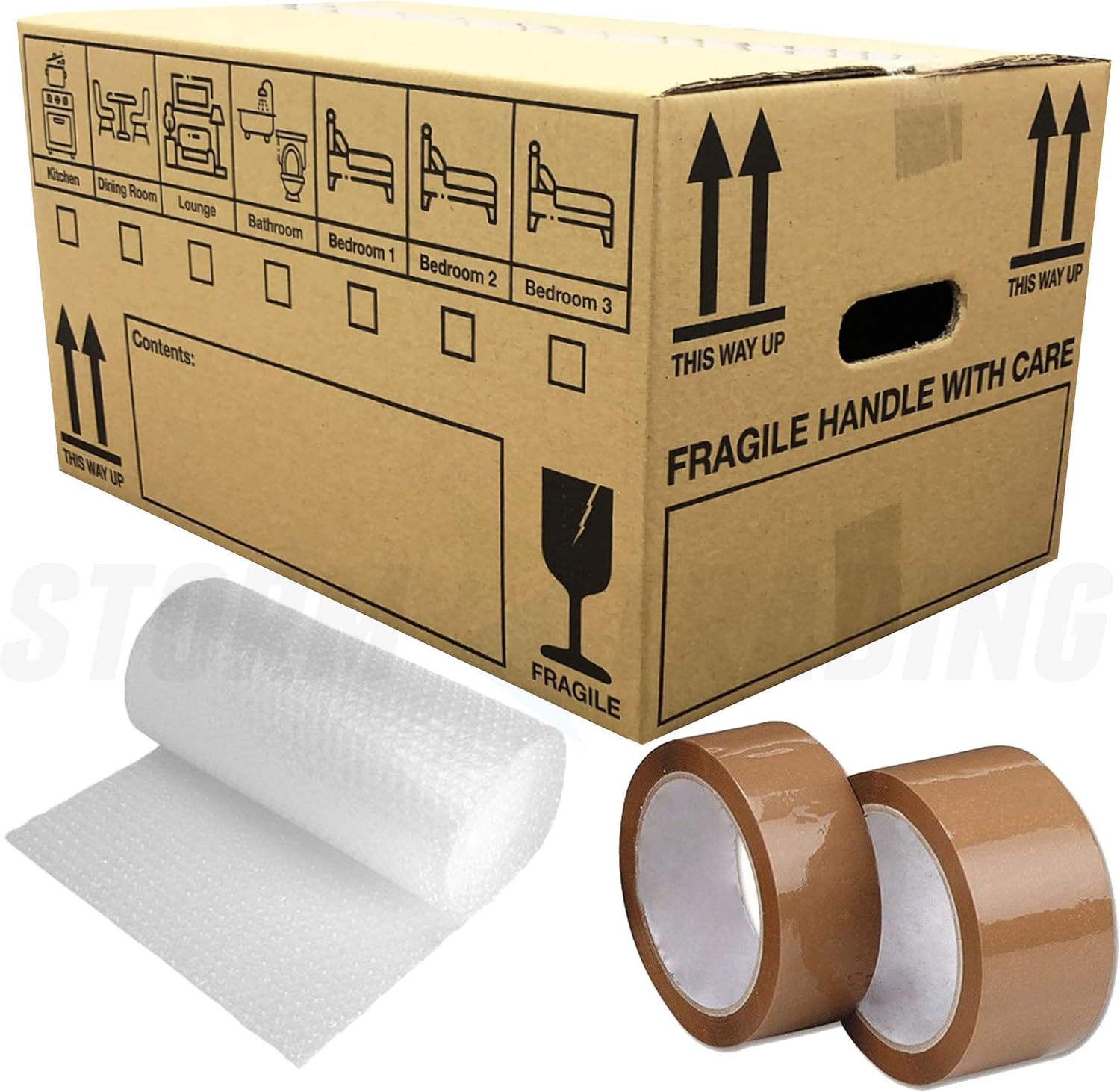 20 Double Wall Cardboard Removal Boxes Storage Packing Moving Shipping