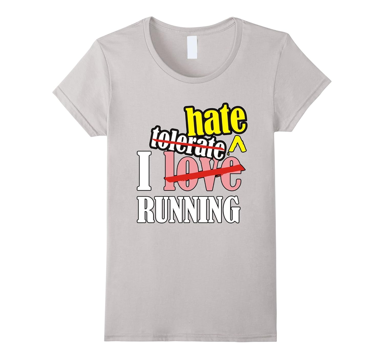I love hate running fitness quote Tshirt