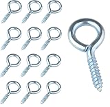 Qrity 20 PCS Eyelet Screws 30mm Self Tapping Ceiling Hook for Wood view 9