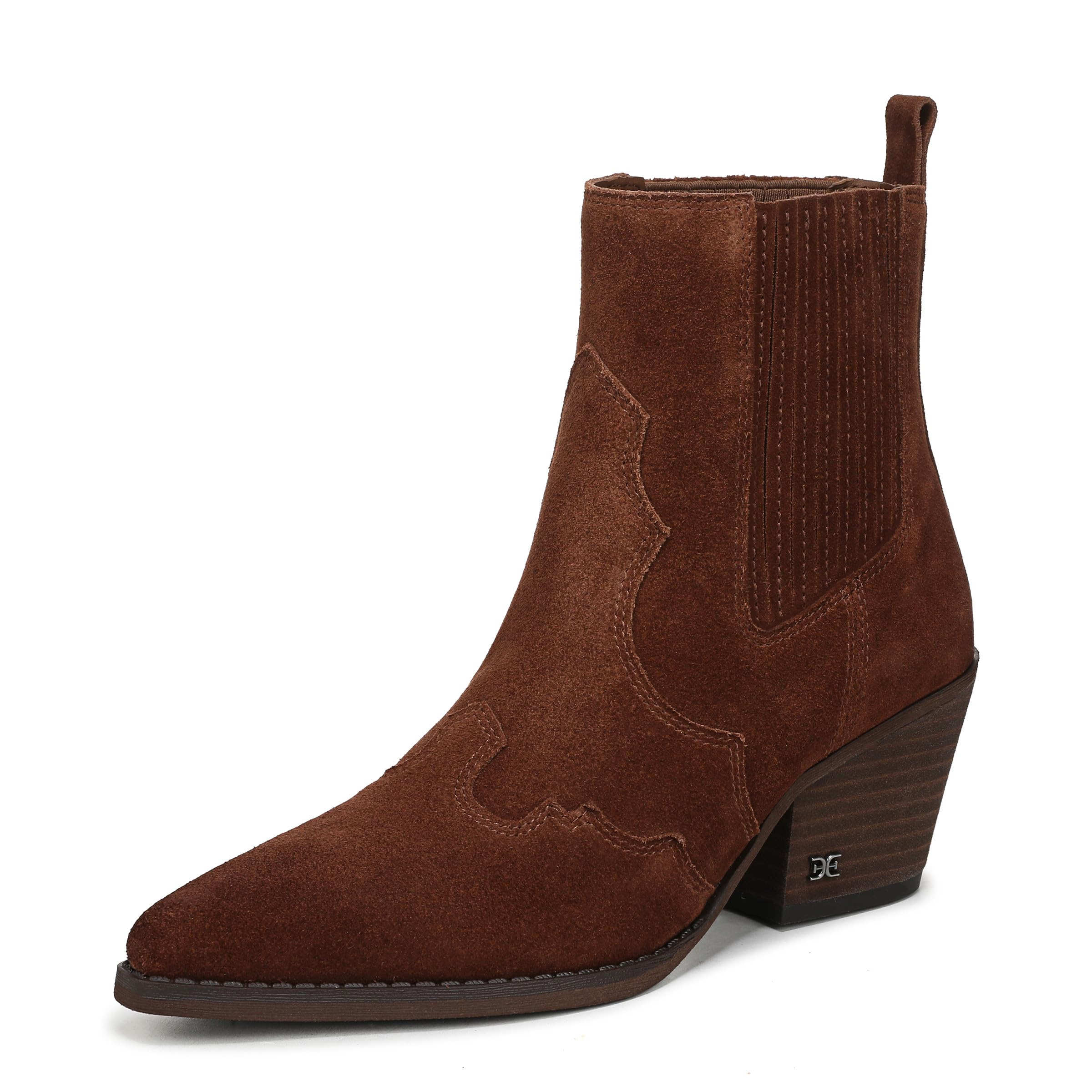 Sam Edelman Women’s West Western Boot, Dark Terra Toffee, 8
