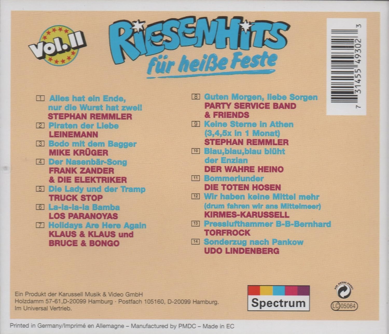 Stefan Remmler Leinemann Mike Kruger Frank Zander Truck Stop Der Wahre Heino Amazon Com Music