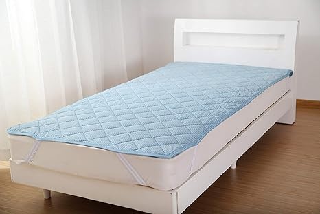 Amazon いろどりstreet リバーシブル敷きパッド ブルー クィーン 接触冷感 ベッドパッド 敷きパッド オンライン通販