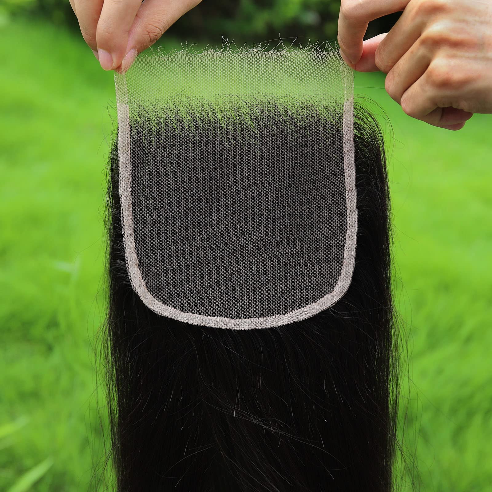 WOWANGEL 0.1mm Ultra-thin SKINLIKE Real HD Lace, 5x5 Straight Human Hair Closure Pre Plucked Invisible Swiss HD Lace Natural Hairline 12 Inch โ image 1