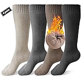 Knee High Socks for Woman, Boot Sock/Long Sock Cotton Thermal Socks for Hiking Skiing Winter Gifts-4pairs