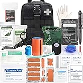 Ifak Trauma Kit, 74 Piece Upgrade Tactical First Aid Supplies, Molle Ifak Pouch Rip Away Refill Supplies for Survival Camping Hiking Travel
