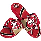 FOCO mens NFL Team Logo Athletic Sport Shower Flip Flop Sandals Gel Slides