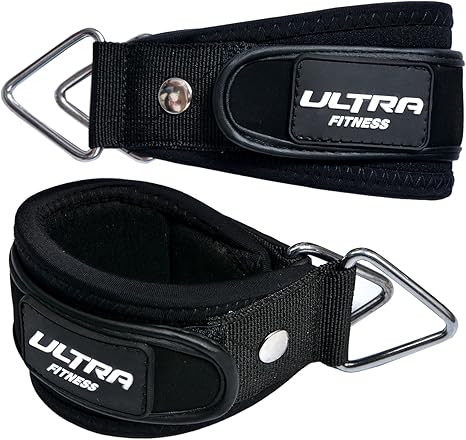 ULTRA FITNESS® Ankle D-Ring Double D Ring Strap Multi Gym Cable ...
