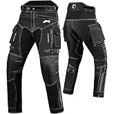 JAG Motorcycle Protective Pants with Armor, Water-Resistant Cordura Fabric | CE Certified Impact Protection, Breathable, Dual Sport, Motocross, Dirt Bike, ATV, Enduro &amp; Off-Road Riding Pants