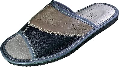 Amazon.com: Renos Mens Premium piel Sandalias diapositivas, negro, 8.5 D(M)  US : Ropa, Zapatos y Joyería