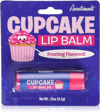 Accoutrements Cupcake Lip Balm Frosting Flavor 2.5 Inch Twist Dispenser