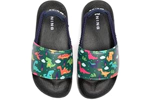 IceUnicorn Kids Slide Sandal Summer Beach Water Shoes Casual Slip-On Flat Shoes Slippers