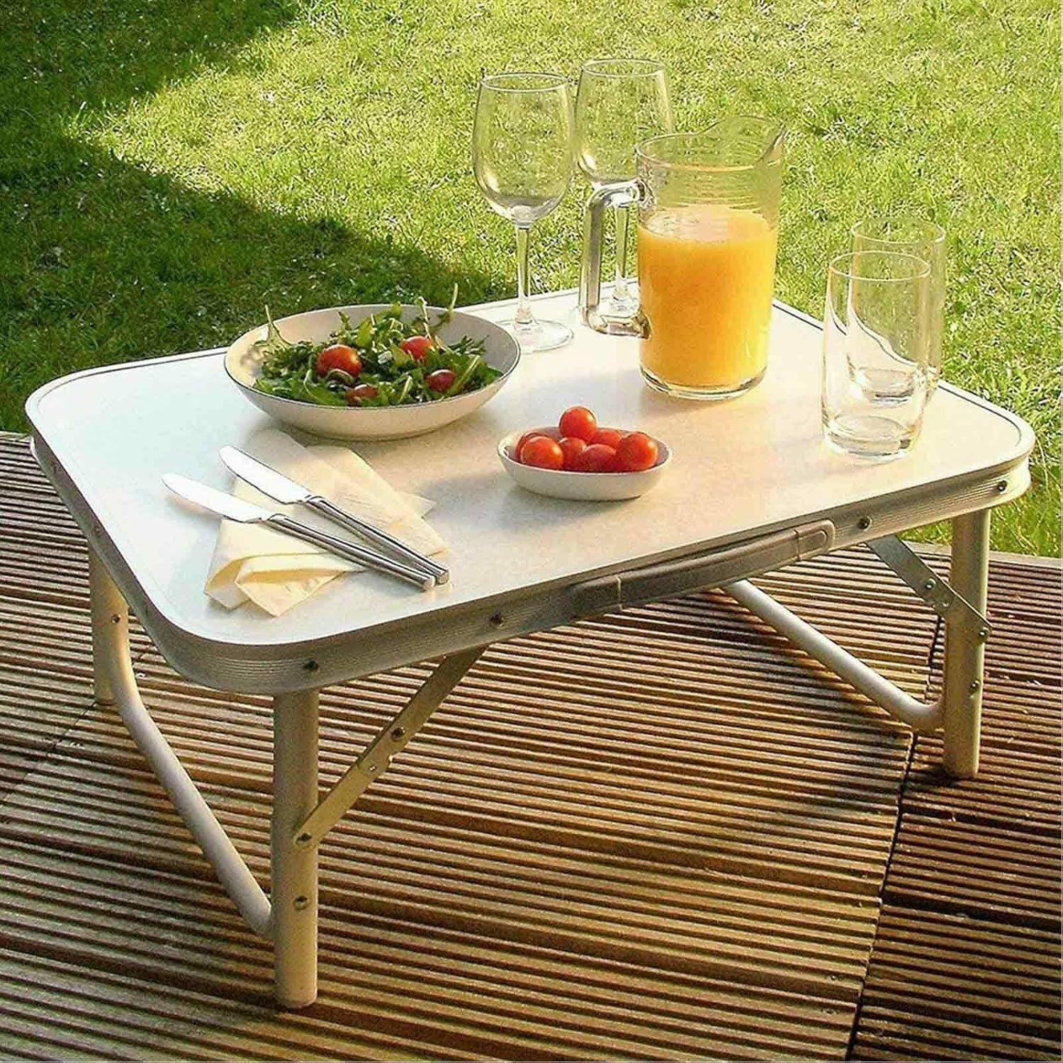 Table Pliante De Camping Table De Camping Pliante En Aluminium Pour Interieur Et Jardin Petite Table De Camping Plateau De Lit Barbecue Et Table De Salle A Manger Table De Pique Nique Tables