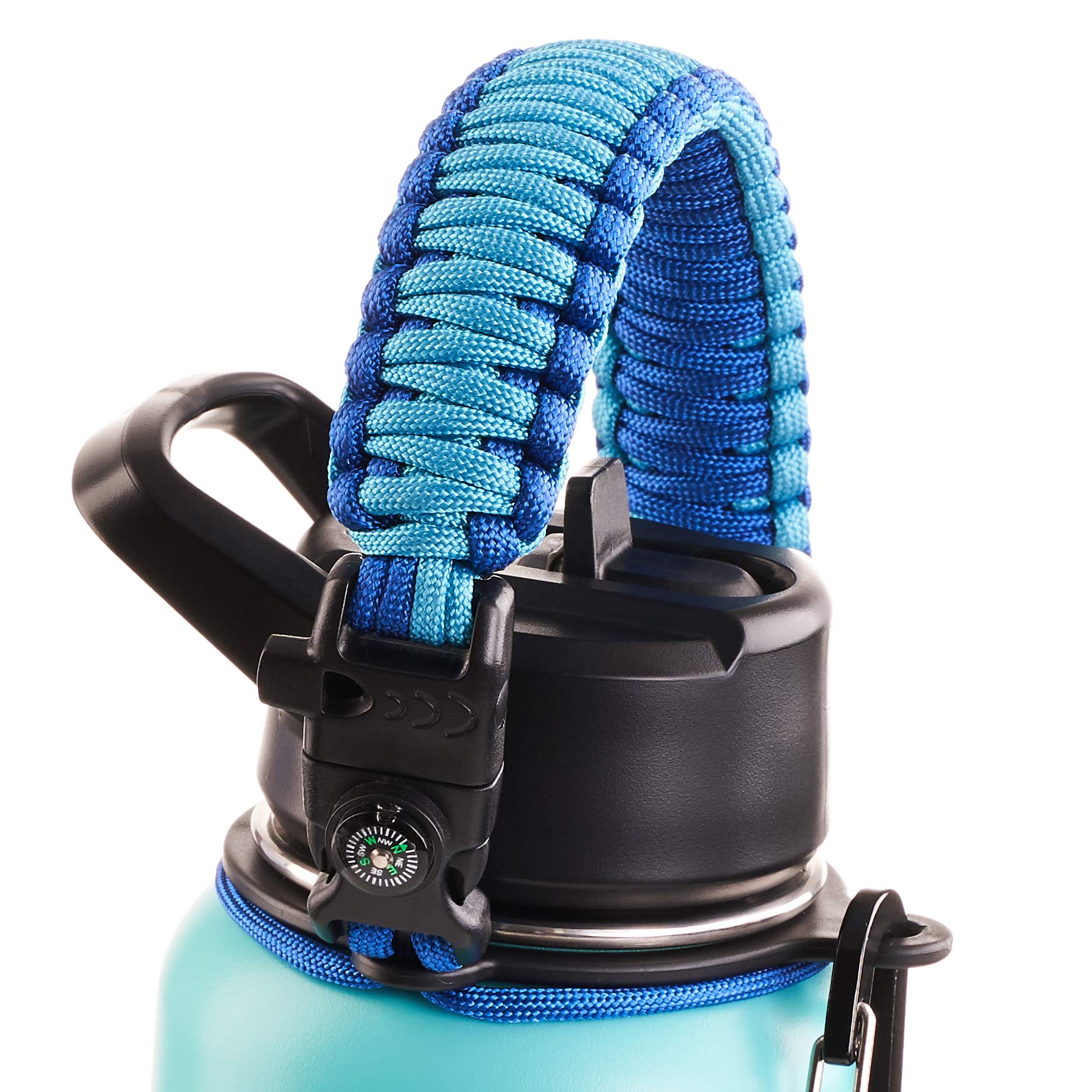 WaterFit Paracord Handle Compatible with Wide Mouth Water Bottle