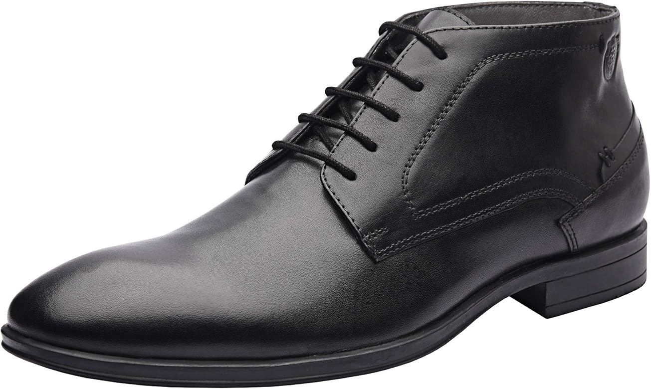 mens black dress boots amazon