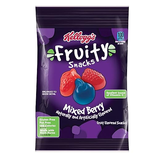 Kellogg's Fruity Snacks, Mixed Berry, 2.5oz Bag, 48/Box by Reg Amazon