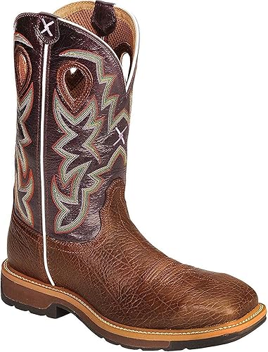 Amazon Com Twisted X Mens Lite Cowboy Purple Work Boot