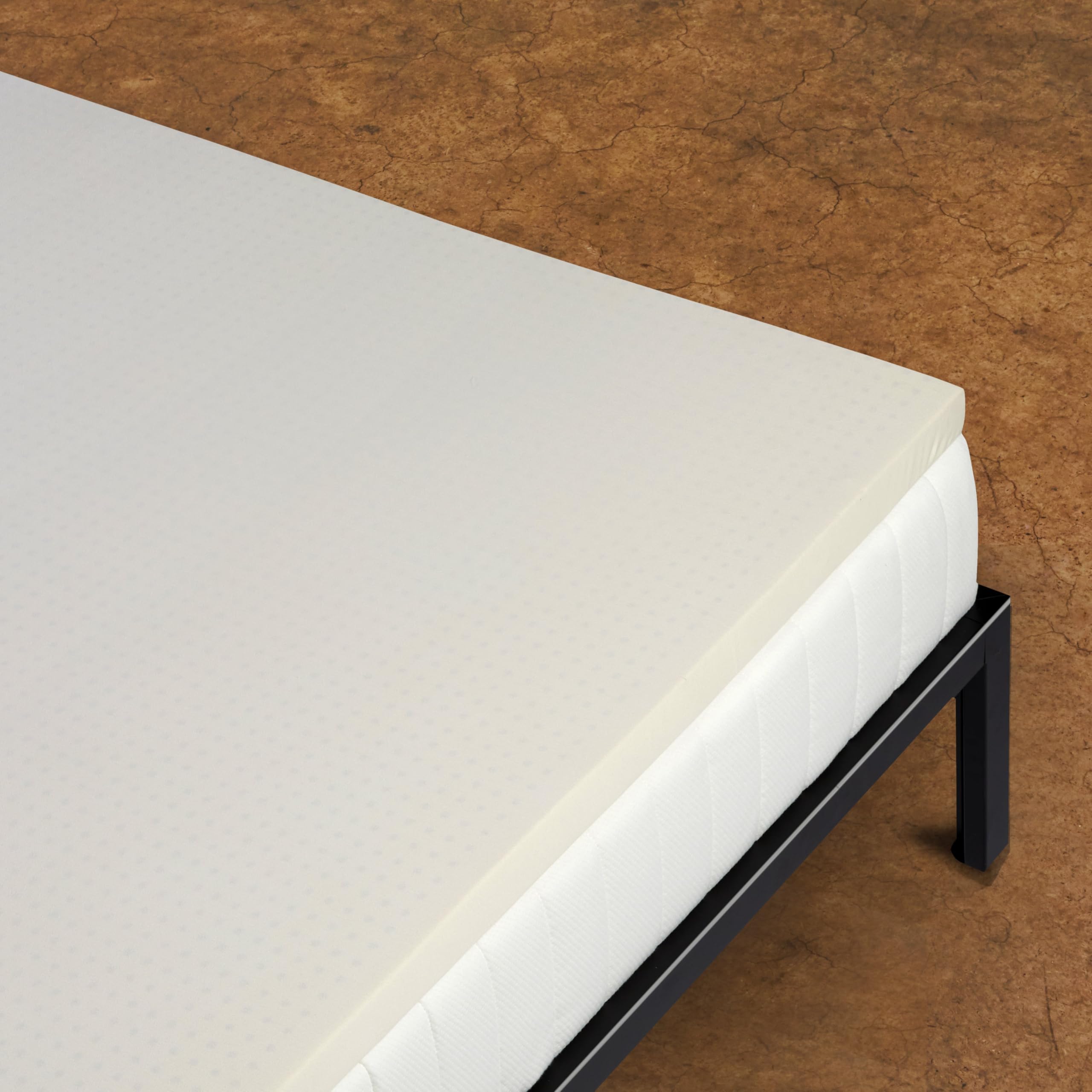 Photo 1 of Pure Green Natural Latex Mattress Topper w/Jersey Cover - Soft - 3 Inch - King Size (GOTS Certified Organic)