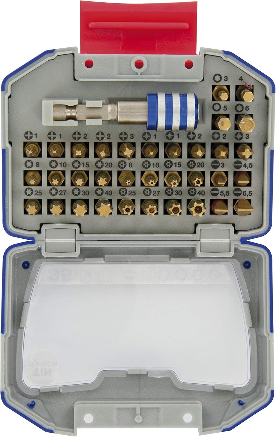TIVOLY 11521572004 Set of 35 Twist Tin Screws, Contains 5pz, 5ph, 8tx, 8ttx, 4hex, 4fe, 1 Bit Holder Screwdriver Sets - Image 5
