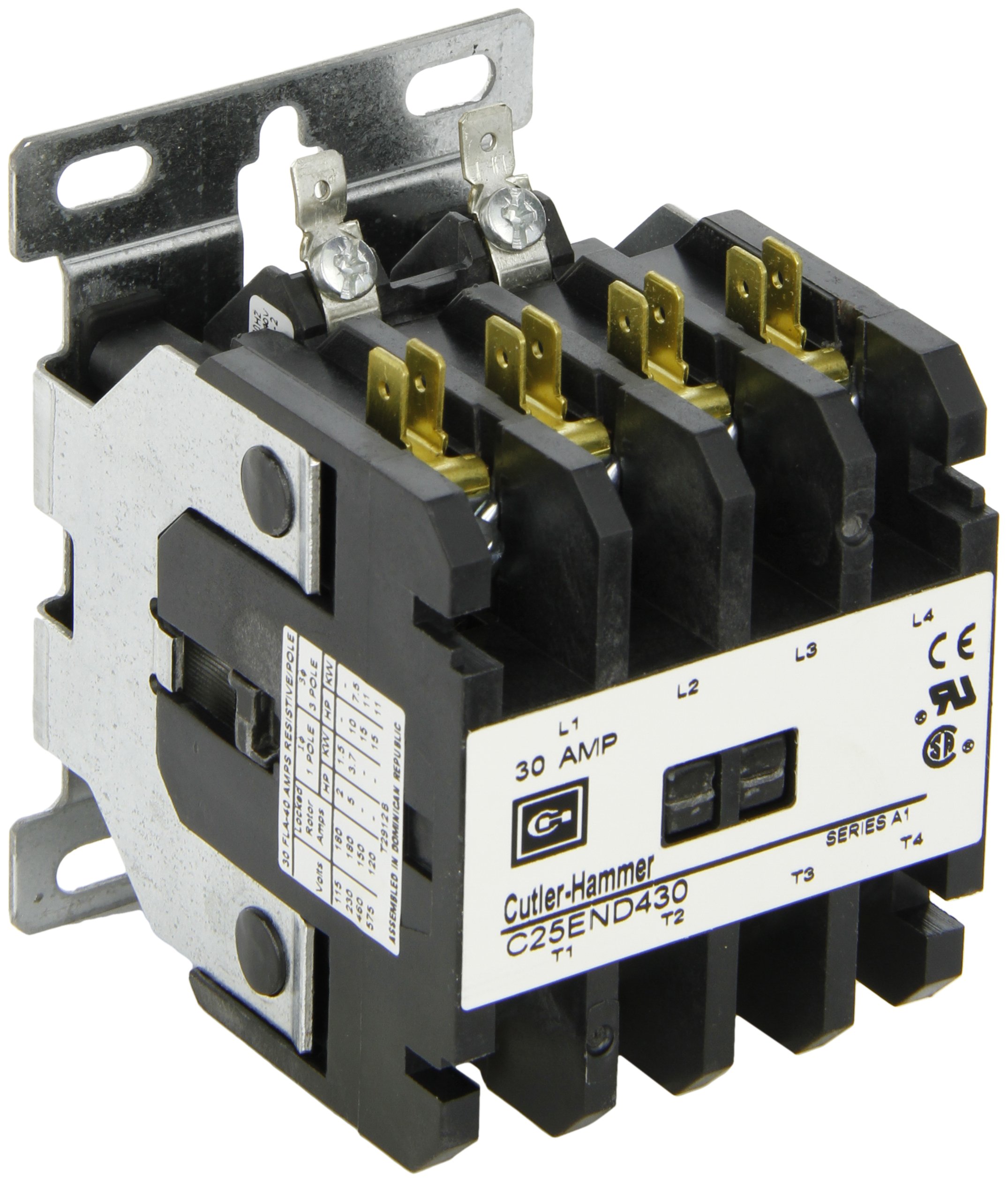 Buy Eaton C25END430B Definite Purpose Contactor, 50mm, 4 Poles, Screw