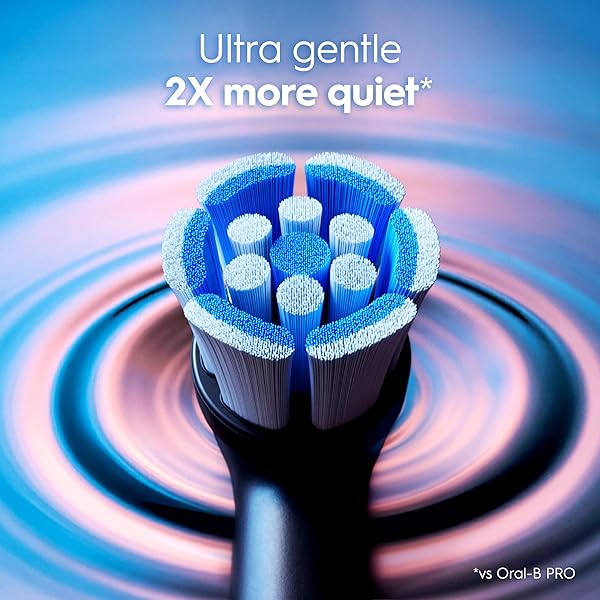 ORAL-B IO DEEP CLEAN RECHARGEABLE ELECTRIC TOOTHBRUSH, BLACK, IO SERIES 3 LIMITED, 2 BRUSH HEADS, TRAVEL CASE, PRESSURE SENSOR, 3 CLEANING SETTINGS