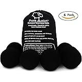 Wool Dryer Balls Organic 6 Pack XL - Natural Fabric Softener Dryer Sheets Alternative - No Lint Unscented Antistatic Baby Safe - Reduce Wrinkles Dry Time Static Cling - Made for Dark Colored Laundry …