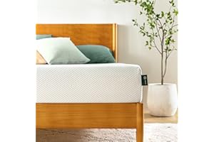 ZINUS 6 Inch Green Tea Memory Foam Mattress, Fiberglass Free, Patented Custom Contour Support, Sturdy Base Foam, CertiPUR-US Certified, Bed-in-a-box, Queen, White