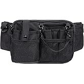 Nurse Fanny Pack with Medical Supply Pockets, Adjustable Strap Extends from 25" to 47",Utility Storage, Nurse Essentials for Work,Nurse Gifts;Black