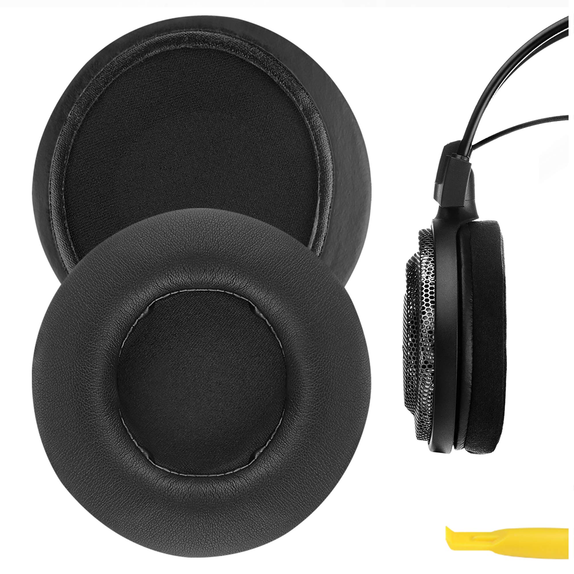 Geekria Replacement Ear Pads Compatible with ATH-AD1000x, AD2000x, AD900x, AD700x, AD500x, A500, A500, A700, A900x, A950lp Headphones, Ear Cushions (Black)