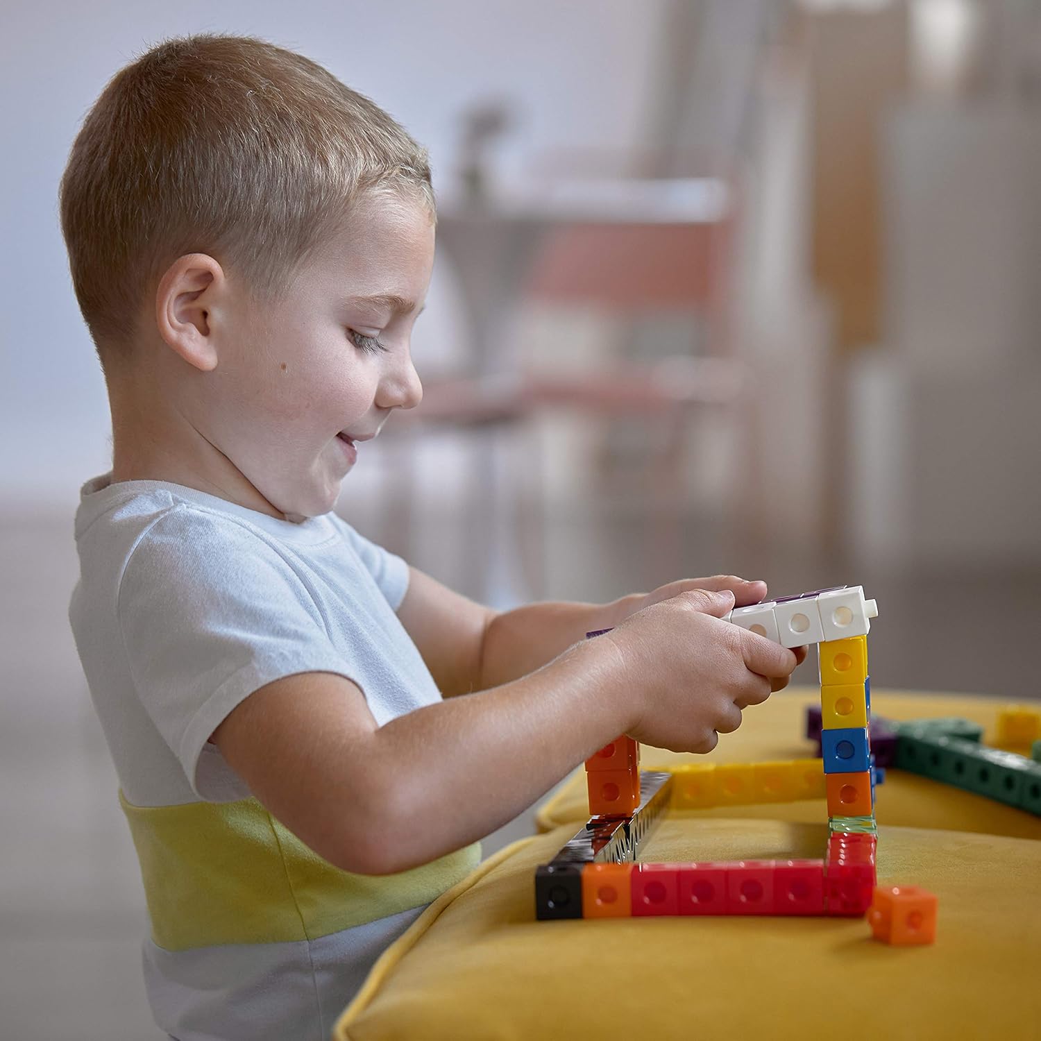Edx Education Linking Cubes - in Home Learning Toy for Early Math - Set of 100 - .8 inch Size - Connecting Blocks - Preschoolers Aged 3+ and Elementary Aged Kids: Industrial & Scientific