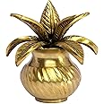 eSplanade Brass Decorative Kalash with Coconut for Puja Temple Laxmi Ganesh Crafted Kalasha - 5.75 inches