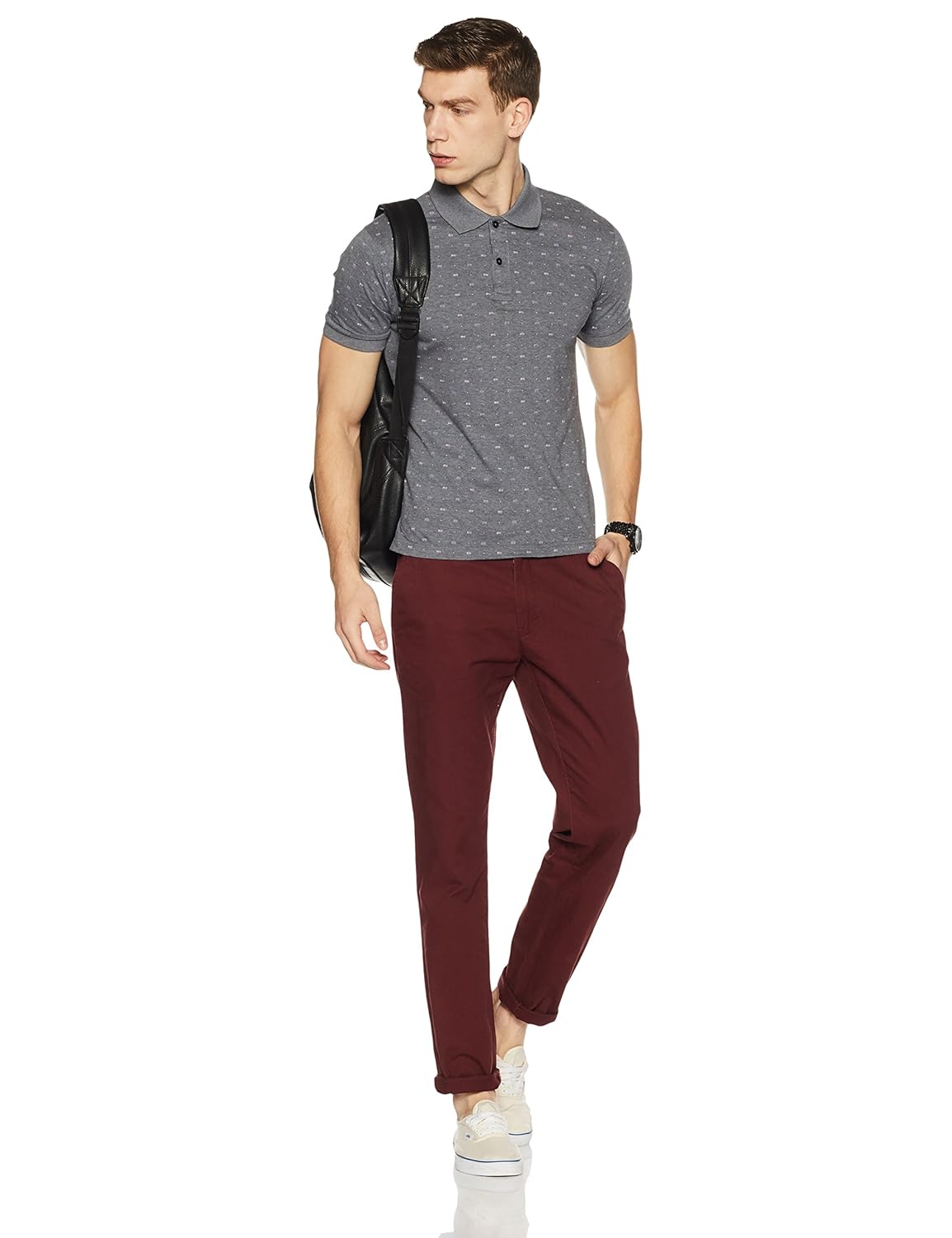 symbol amazon brand men's all over printed polo t-shirt