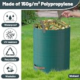Mokani Garden Waste Bags 120L x3 Heavy Duty with Handles Waterproof view 3