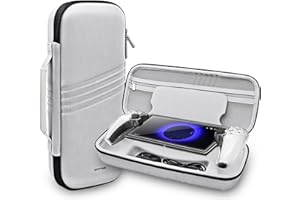 Krypthos Hard Carrying Case for Playstation Portal Remote Player 5 with Soft Anti-Scratch Screen Protective Cover, Shockproof Travel PS5 Portal Case Grey