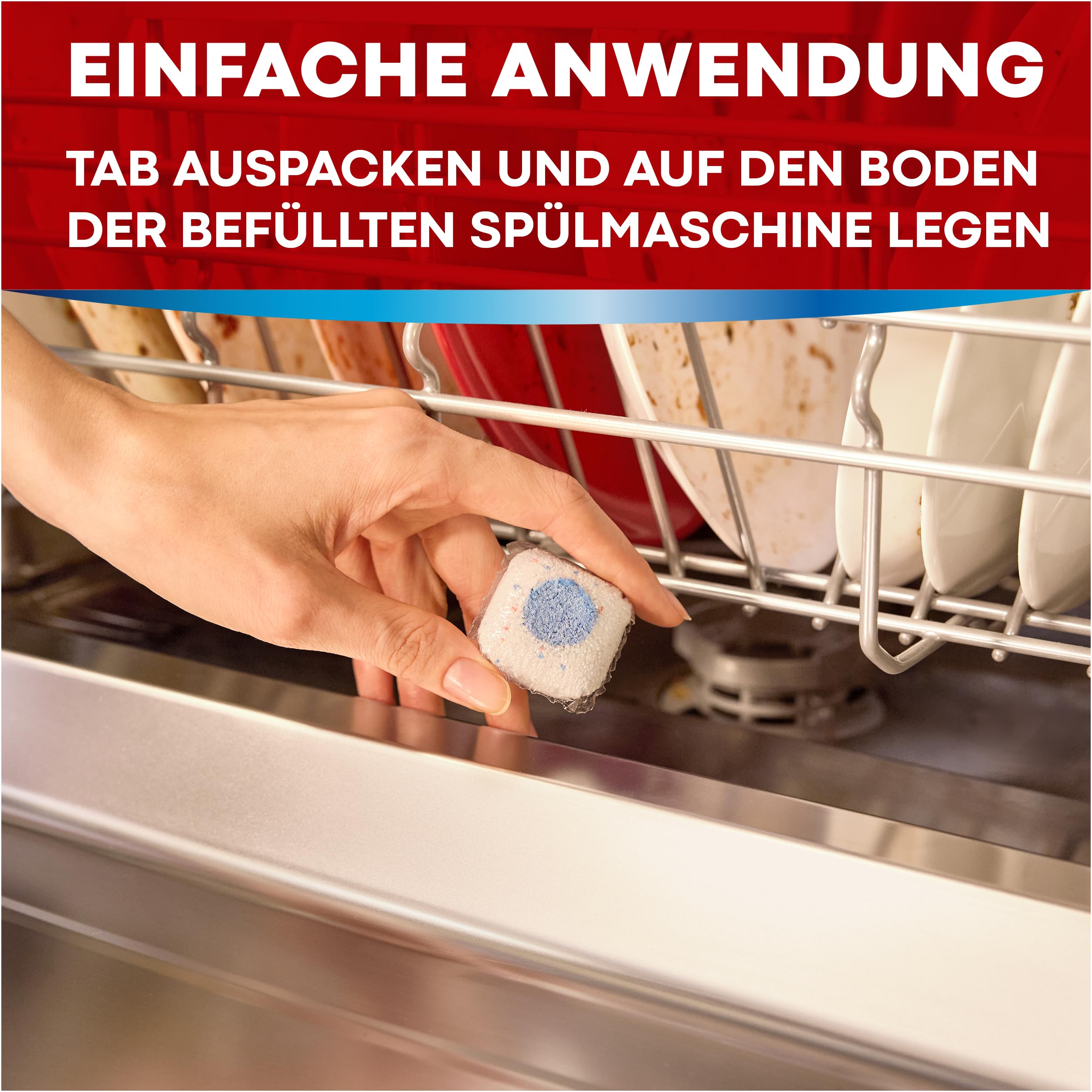 Somat 5in1 Maschinenreiniger (3 Spülgänge), Anti-Kalk Spülmaschinenreiniger für monatlichen Gebrauch, Reinigungs-Tabs für die Spülmaschine für längere Lebensdauer, ohne extra Spülgang 3