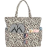 Bluboon Beach Bags for Women, Large Waterproof Tote Bag With Wet Compartment for Pool Weekender Travel Gym