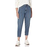 Amazon Essentials Women's High-Rise Relaxed Leg Tapered Ankle Jeans - Discontinued Colors