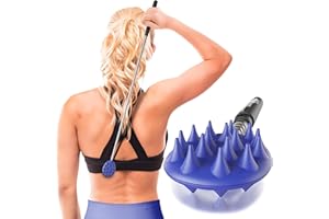 Cactus Scratcher Extendable Telescopic Back Scratcher - Extends 25" Long Double Sided Retractable Scratching Tool for Hand, Neck, Head, and Body - Universal Gift for Family, Pets, and Friends, Blue