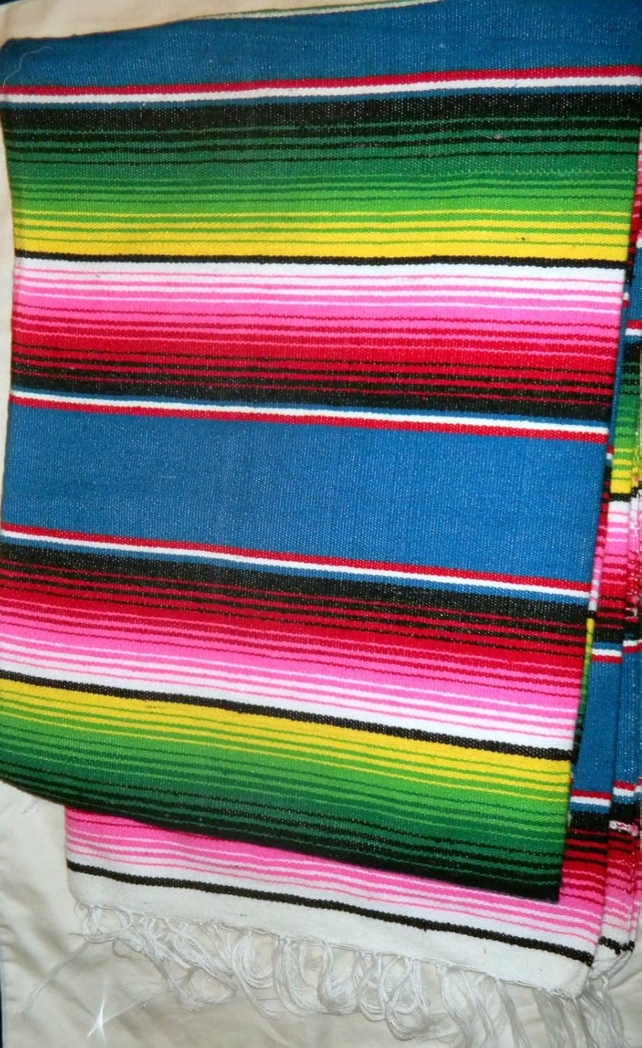 Amazon Com 4x6 Ft Multi Colored Zarape Mexican Yoga Blanket