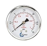 CARBO Instruments 2-1/2" Pressure Gauge, Chrome