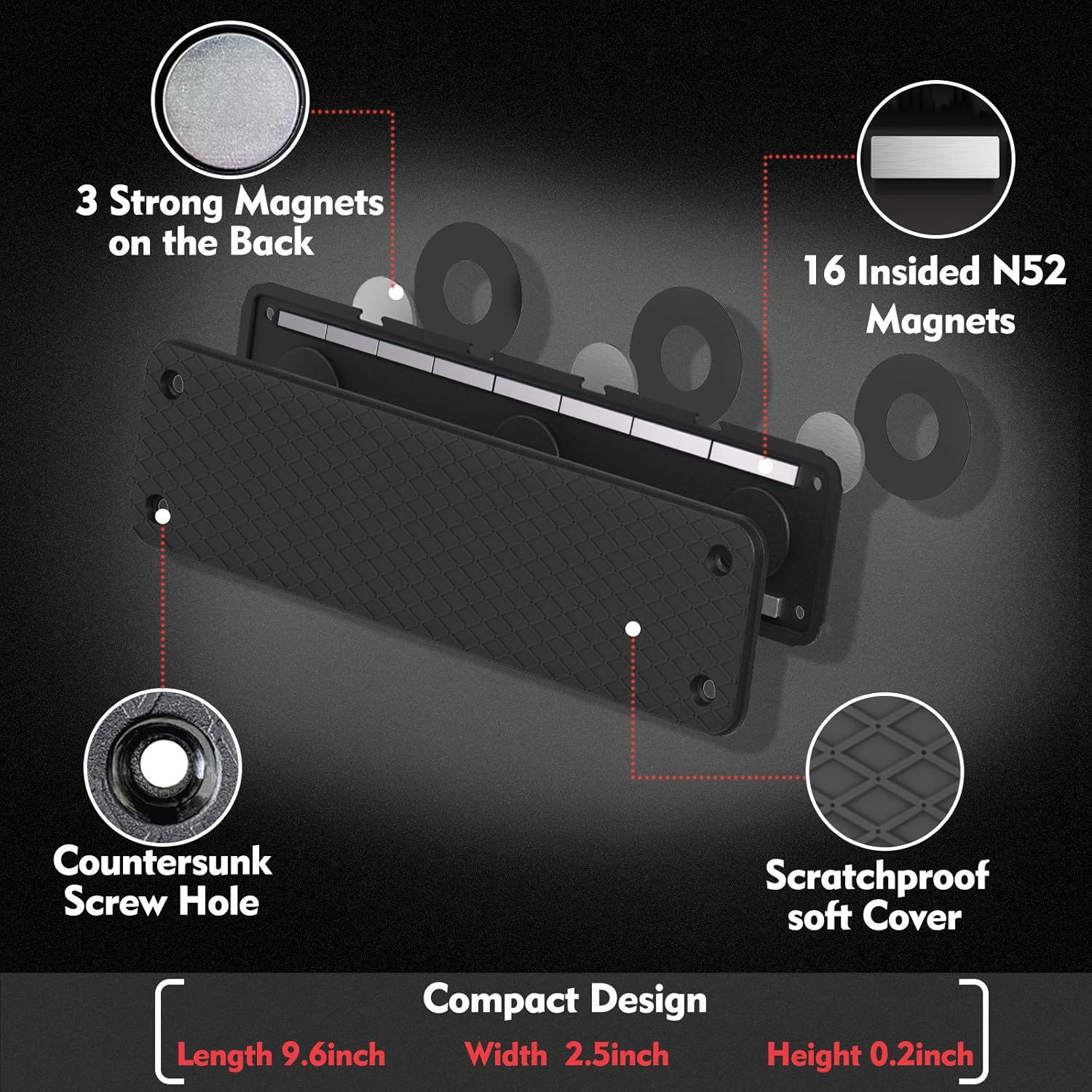 Magnetic Ammunition Holder, Gun Magazine Storage/Organizer in Shelf, Cabinet, Locker, Vault, Desk, Door, Ammo Gun Safe Accessories Mount for Pistol, Rifle, Handgun Mags&Clips : Sports & Outdoors