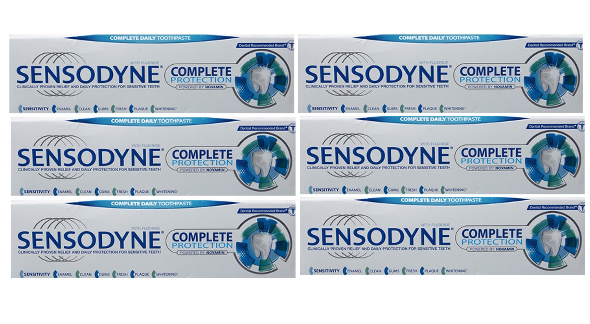 Sensodyne Complete Protection Toothpaste 75ml (Pack 6)