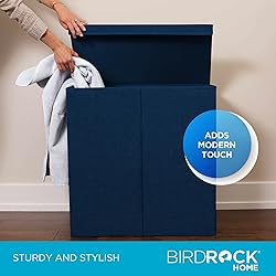 BIRDROCK HOME Laundry Hamper with Lid | Removable