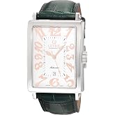 Gevril Men's Ave of Americas Swiss Automatic Watch, Genuine Handmade Italian Leather Strap