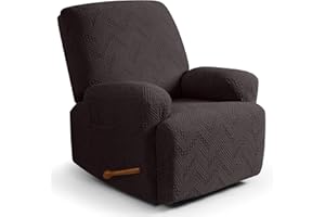 Ruaozz Recliner Sofa Covers Recliner Chair Covers Recliner Covers for Reclining Chair with Pockets Washable Furniture Protect