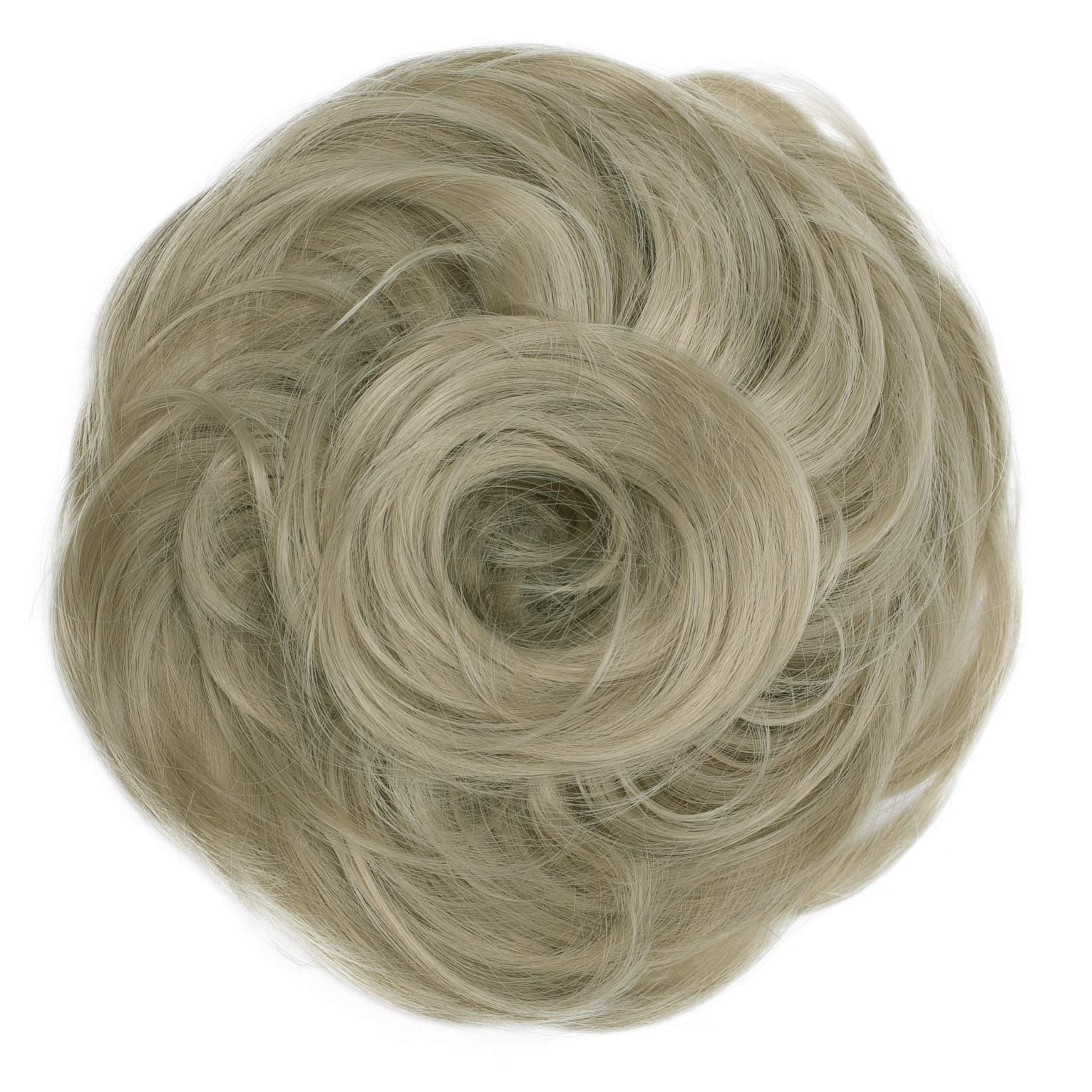 CAISHA Synthetic Fiber Hairpiece Scrunchie Scrunchy Updo Slightly Wavy Light Blonde G11B โ image 1
