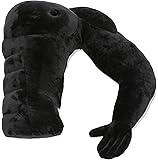 DeluxeComfort BFPB-MUS-BLKMA Boyfriend Muscle Man Arm Plush Cotton Pillow Brawny & Strong, Black