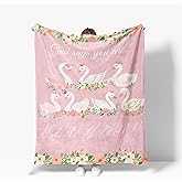 Goose Throw Blanket God Says You are Warm Scripture Decor Soft Flannel Christian Bible Verse Blanket Religious Gooses Gifts for Kids Boys Girls Men Women 40" X 50"
