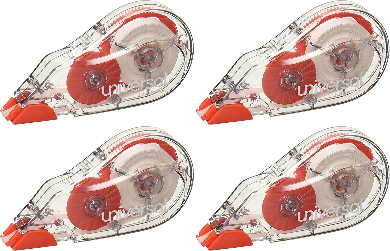 UNV75606 - Universal Correction Tape with Two-Way Dispenser, Non-Refillable, 1/5" x 315", 6/Box : Office Products