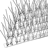 OFFO Bird Spikes with Stainless Steel Base, Covers 134.6 Feet(41m) Durable Bird Spikes Arrow Pigeon Spikes Fence Kit for Keeping Small Bird, Crows and Woodpeckers Away